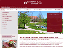 Tablet Screenshot of parkhotel-ilshofen.de
